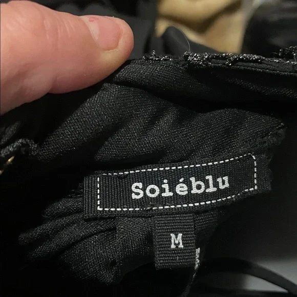 Women's Soieblu Black Lace Maxi Dress - Picture 7 of 10